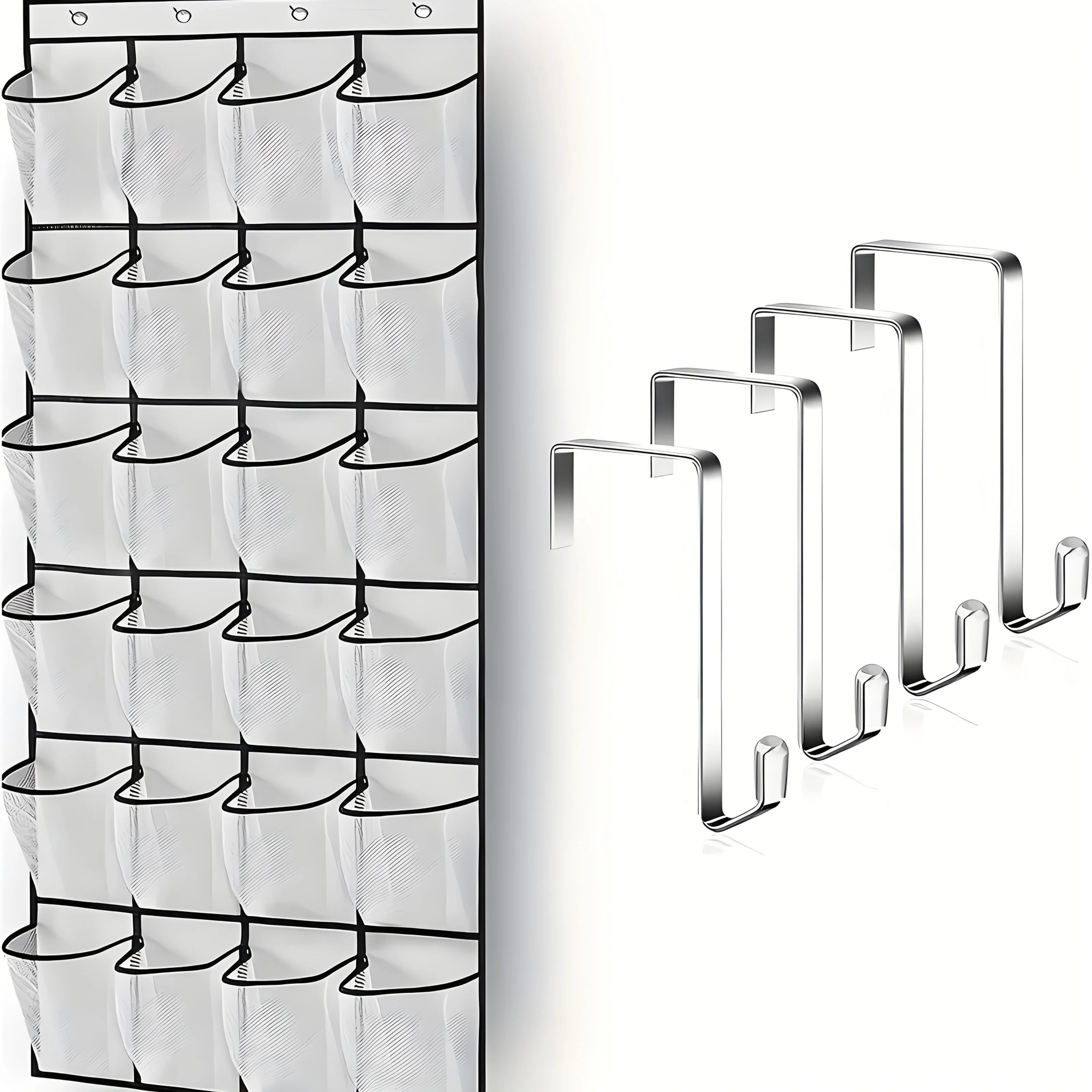Over-the-Door Hanging Shoe and Accessory Organizer - 7
