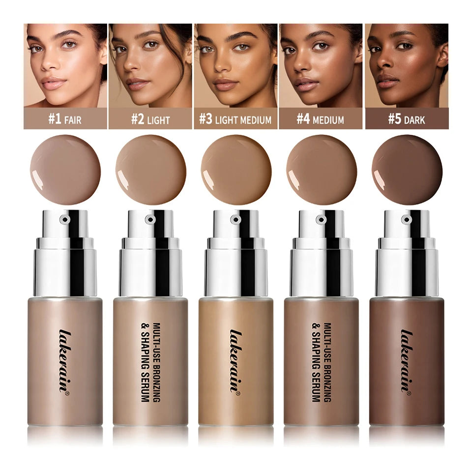 Multi-Use Bronzing and Shaping Foundation Serum - 8