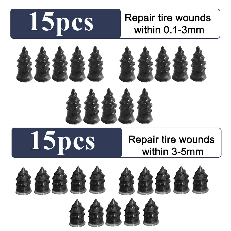 Self-Sealing Emergency Tire Repair Rubber Nails