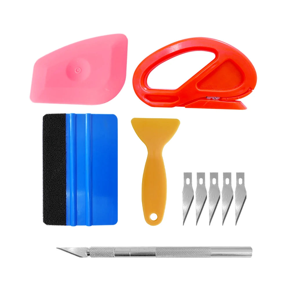 Professional Vinyl Car Wrap and Window Tinting Installation Tool Kit - 7