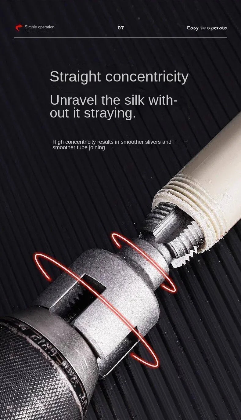 Electric Drill Pipe Threading Tool for PVC Pipes