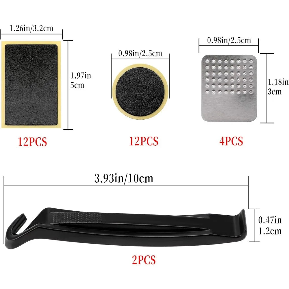 Glueless Bike Tire Puncture Repair Kit - 8