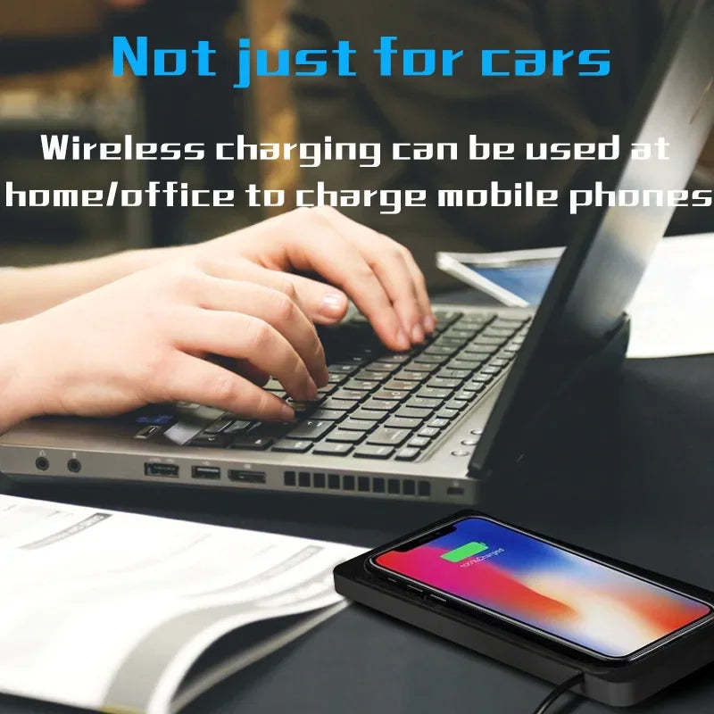 Fast Wireless Car Charging Pad for Smartphones - 9