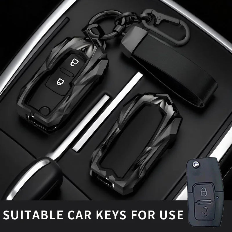 Protective Zinc Alloy Car Key Shell for Ford