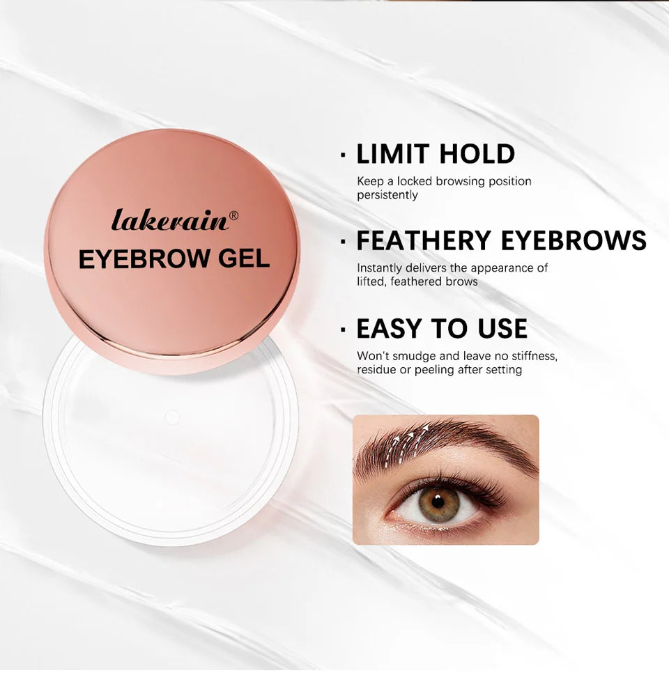 Waterproof Transparent Eyebrow Styling Gel for Natural Lifted Brows