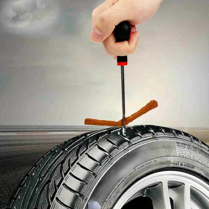Emergency Universal Tubeless Tire Puncture Repair Kit - 12