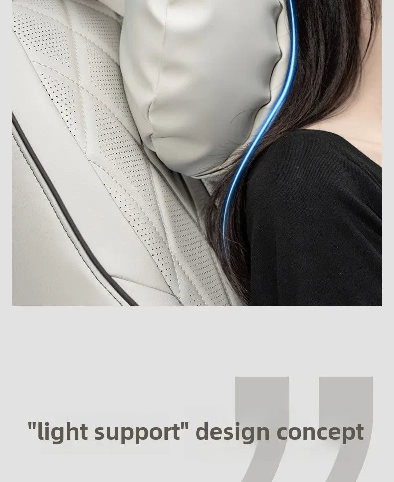 Ergonomic Car Seat Neck Rest and Head Support Pillow