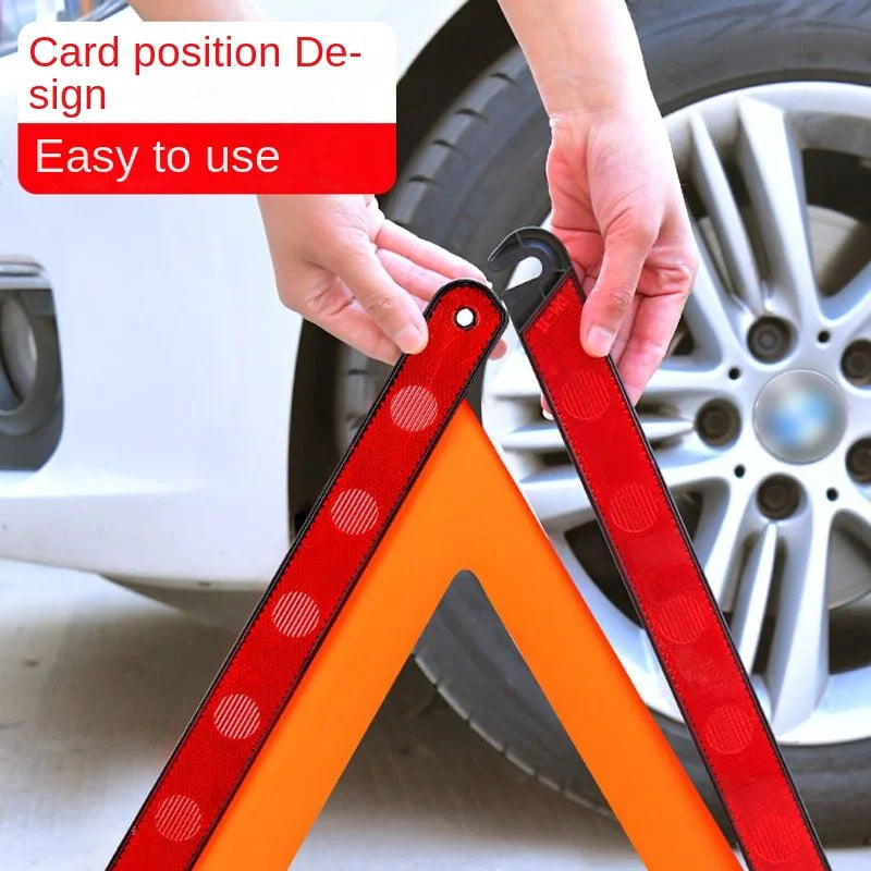 Foldable Reflective Roadside Emergency Warning Triangle - 3