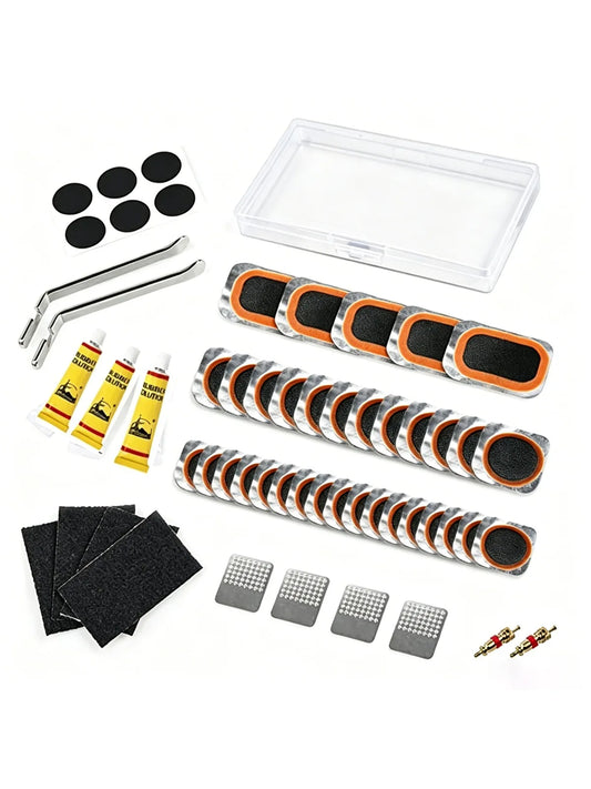 Portable Bicycle Tire Repair Kit for Road and Mountain Bikes
