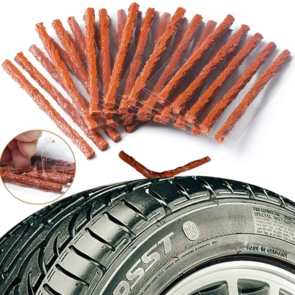 Tubeless Tire Repair Rubber Plugs for Emergency Flat Fixes