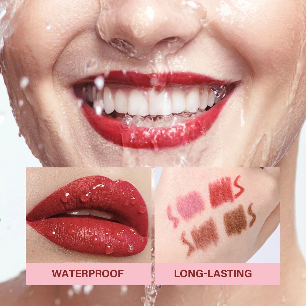 Waterproof Matte Lip Liner Pencil Set