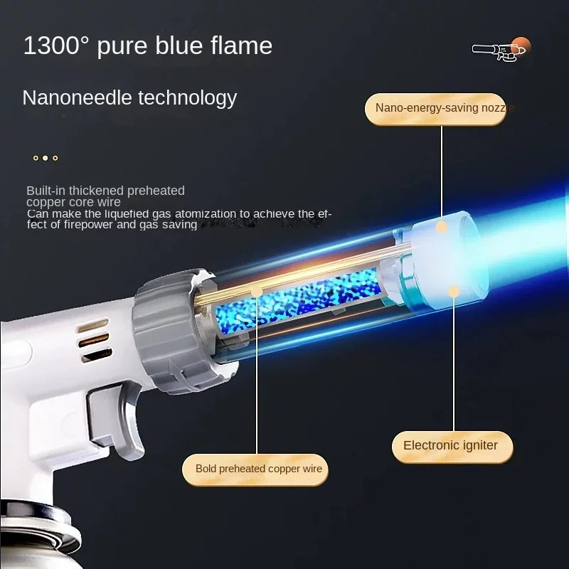 Adjustable Butane Culinary Torch for Camping and Cooking - 2