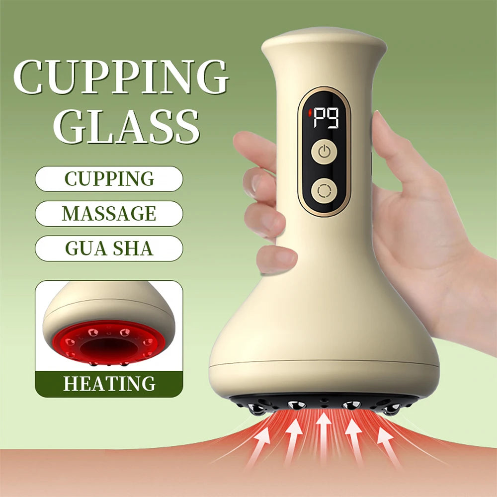 Electric Cupping and Gua Sha Massage Tool for Body Pain Relief