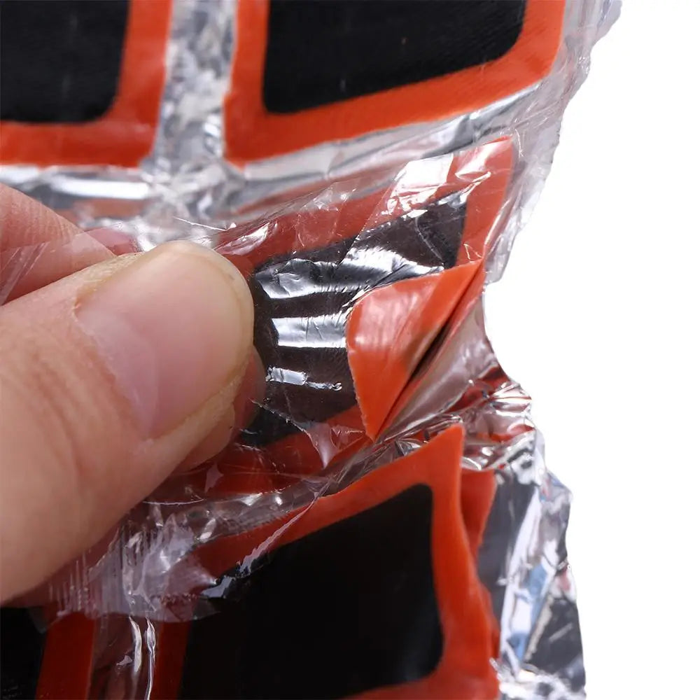 48-Piece Bicycle Tire Puncture Repair Patch Kit