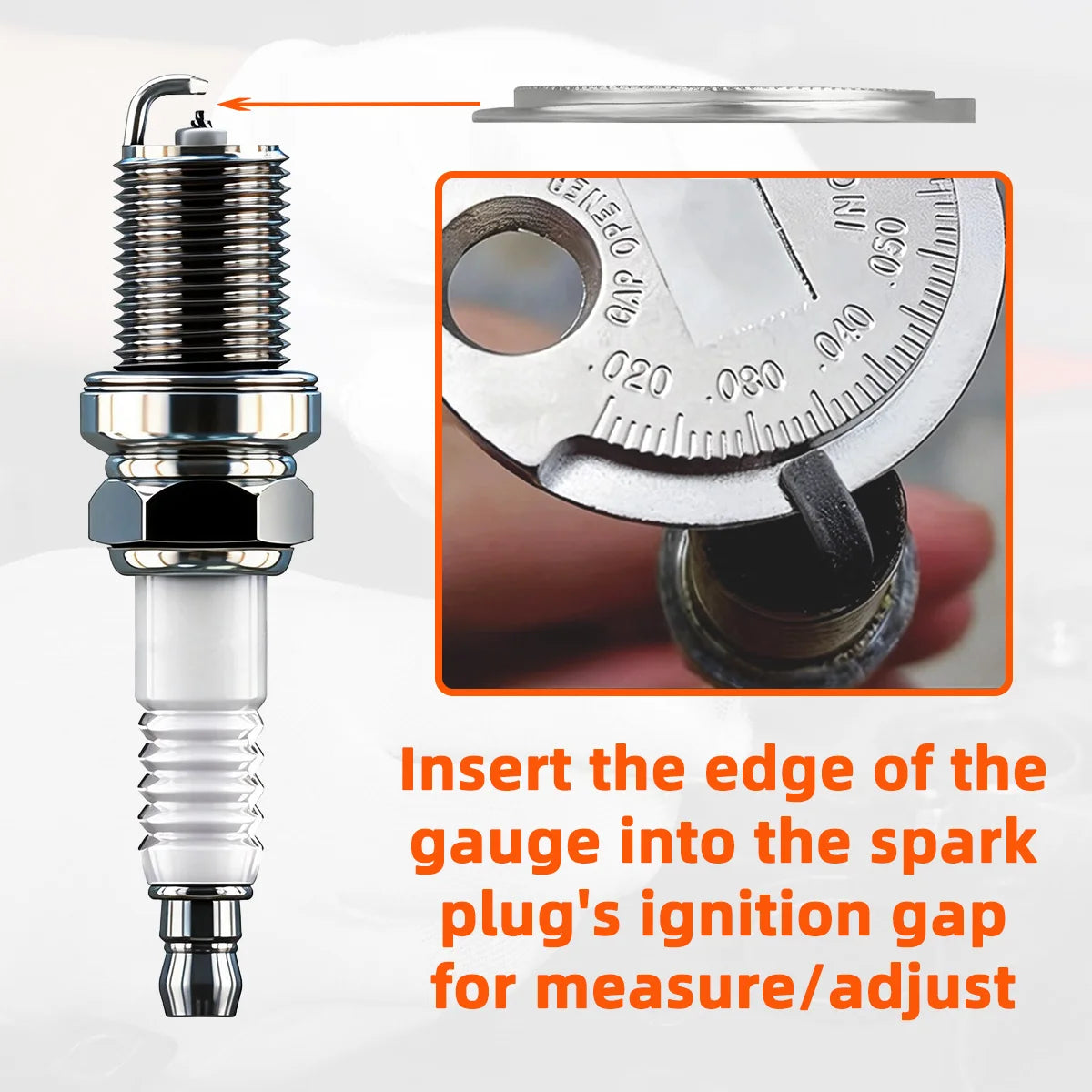 Precision Spark Plug Gap Measuring Tool