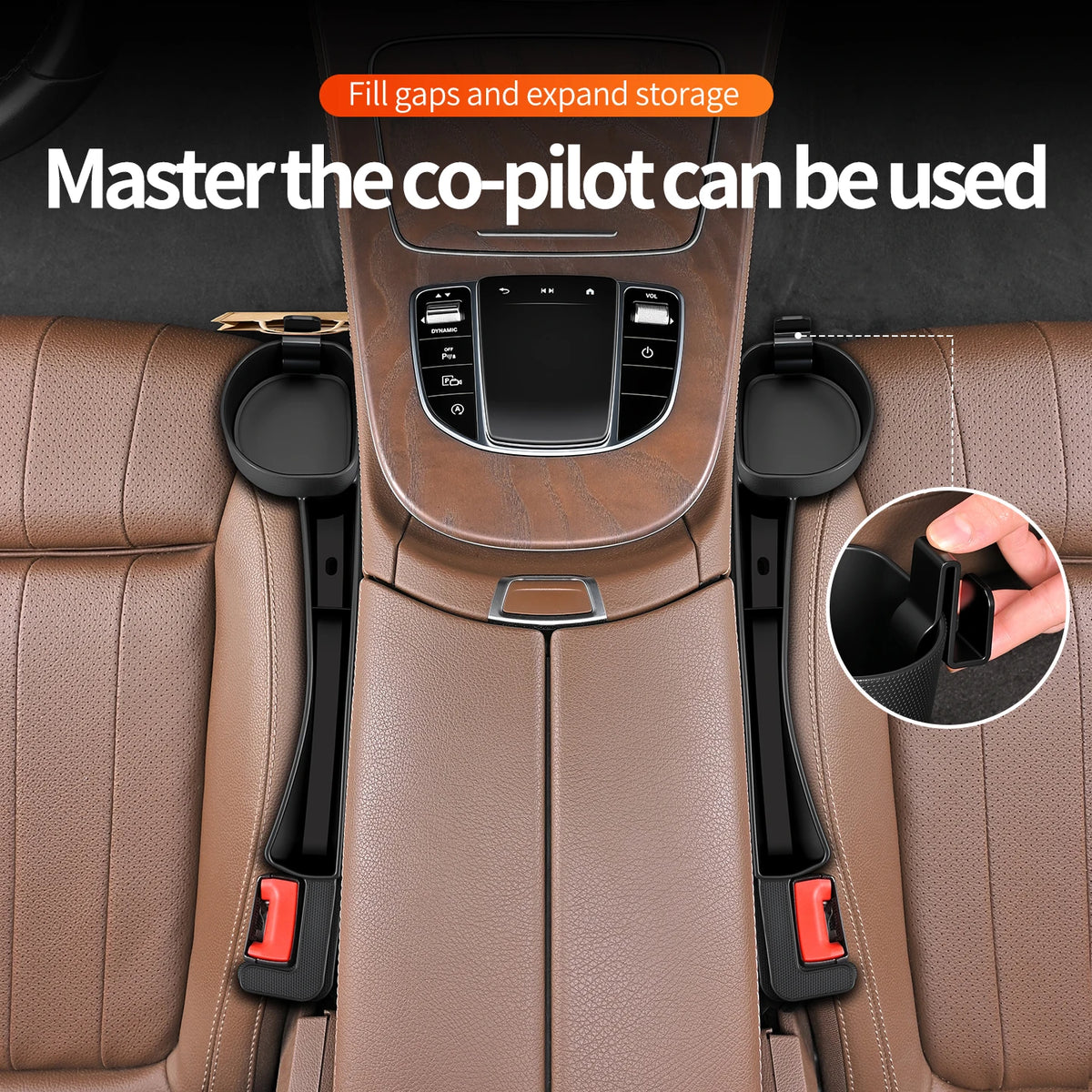 Universal Car Seat Gap Organizer and Cup Holder