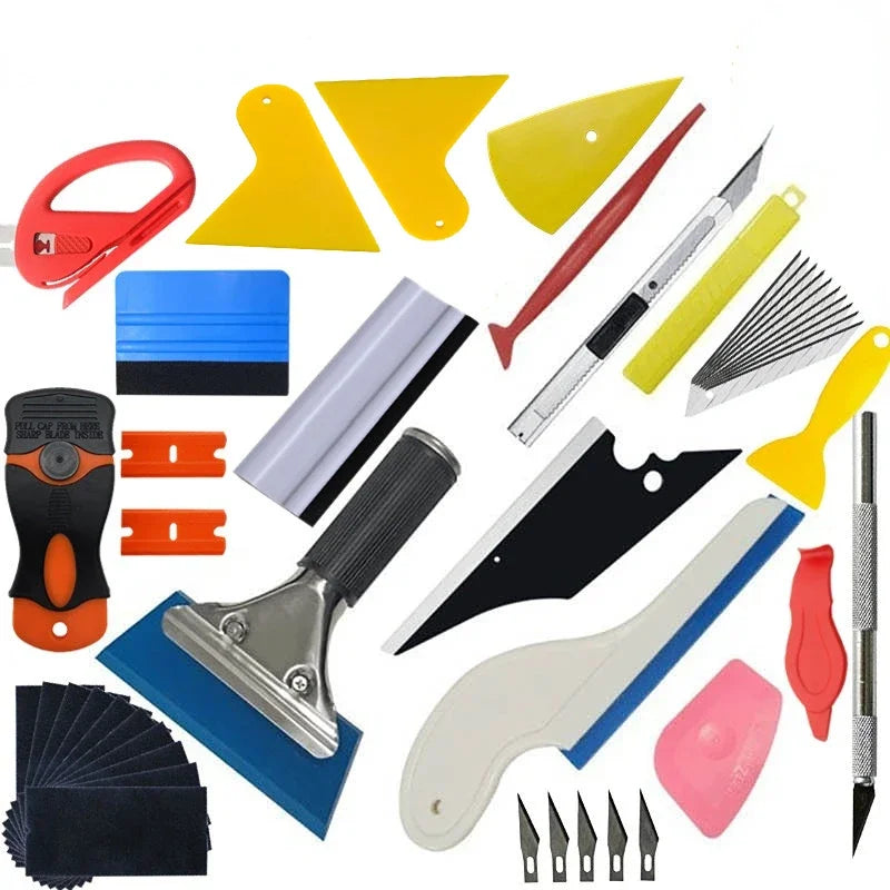 Professional Car Vinyl Wrap and Window Tint Installation Tool Kit