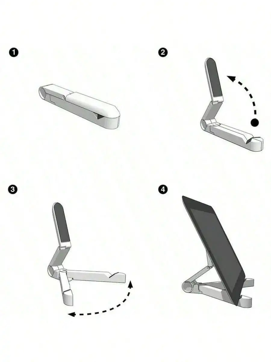 Portable Foldable Desktop Stand for Tablets and Phones - 3