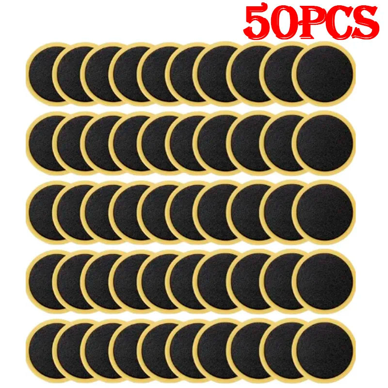Glue-Free Bicycle Tire Repair Patches Kit - 9