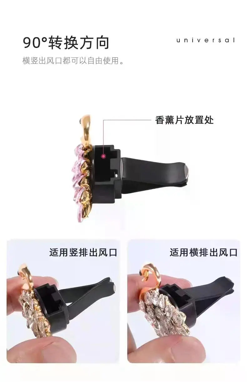 Daisy Flower Car Air Freshener Vent Clips