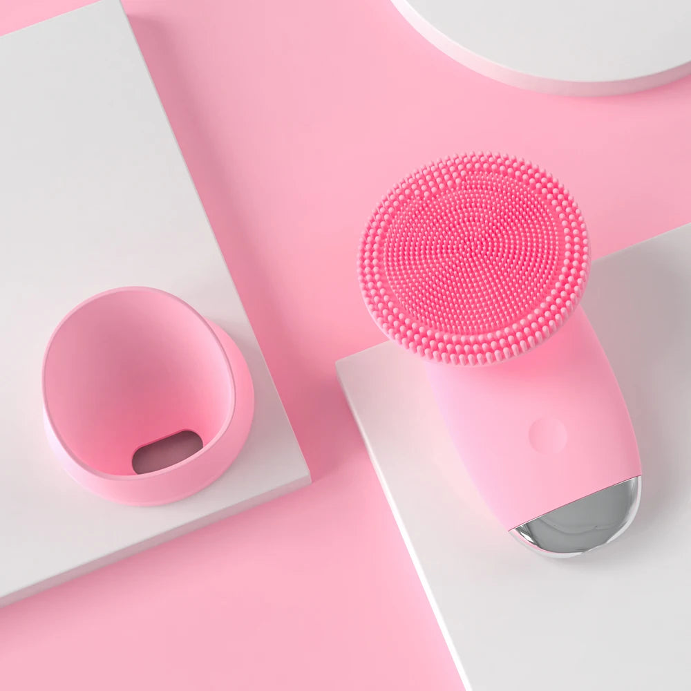 Electric Silicone Sonic Facial Cleansing Brush