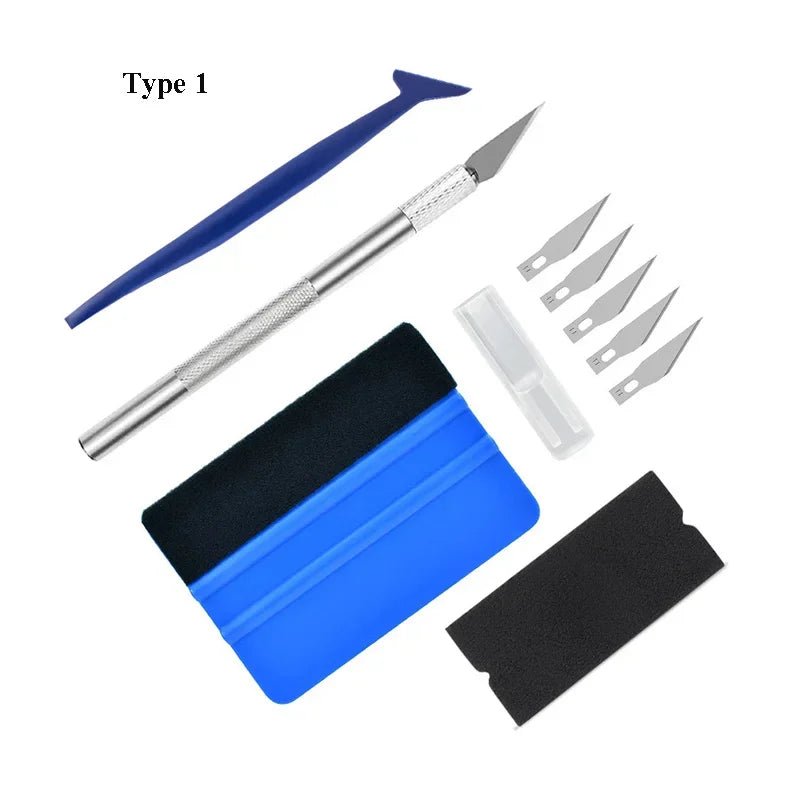 Professional Vinyl Wrap Application Tool Kit - 17