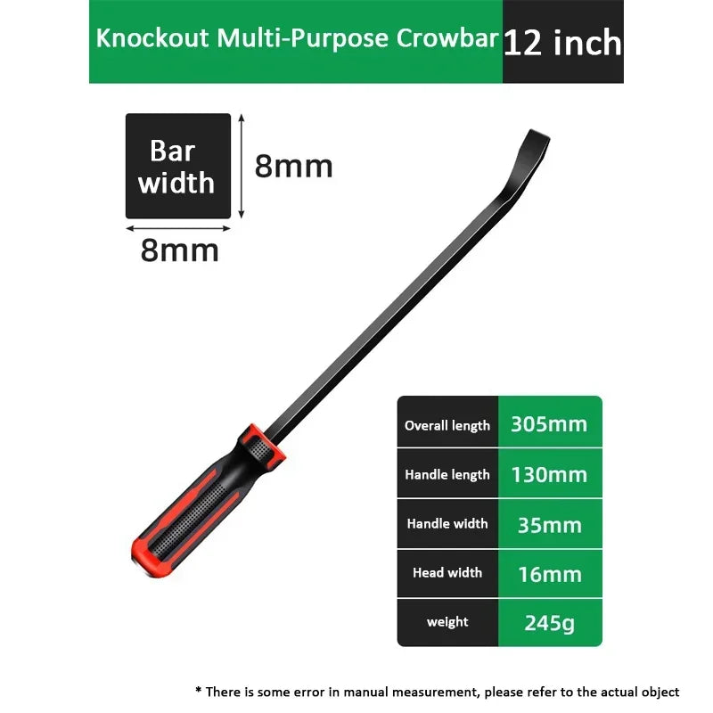 Heavy Duty Industrial Pry Bar with Ergonomic Handle - 25