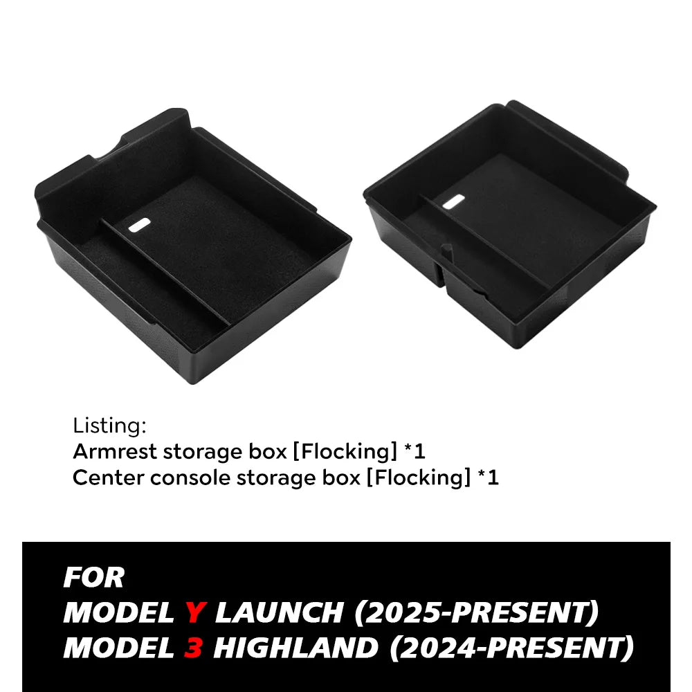 Center Console Storage Organizer for Tesla Model 3 Highland and Model Y