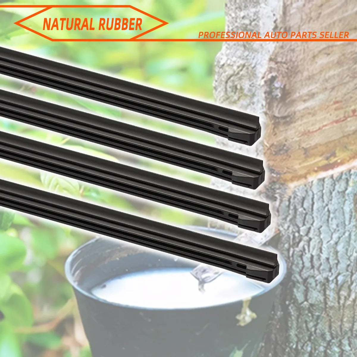 Universal Windshield Wiper Blade Rubber Refill Strips