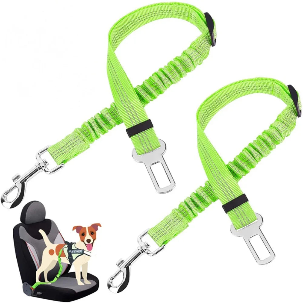 Reflective Adjustable Dog Seat Belt for Car Travel - 7