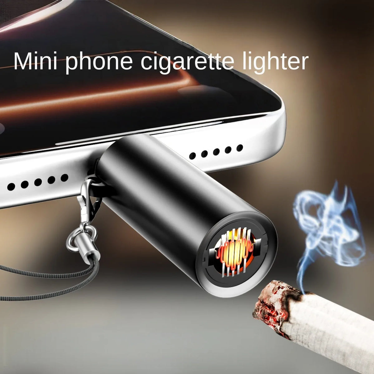 Portable USB-C Phone-Powered Cigarette Lighter