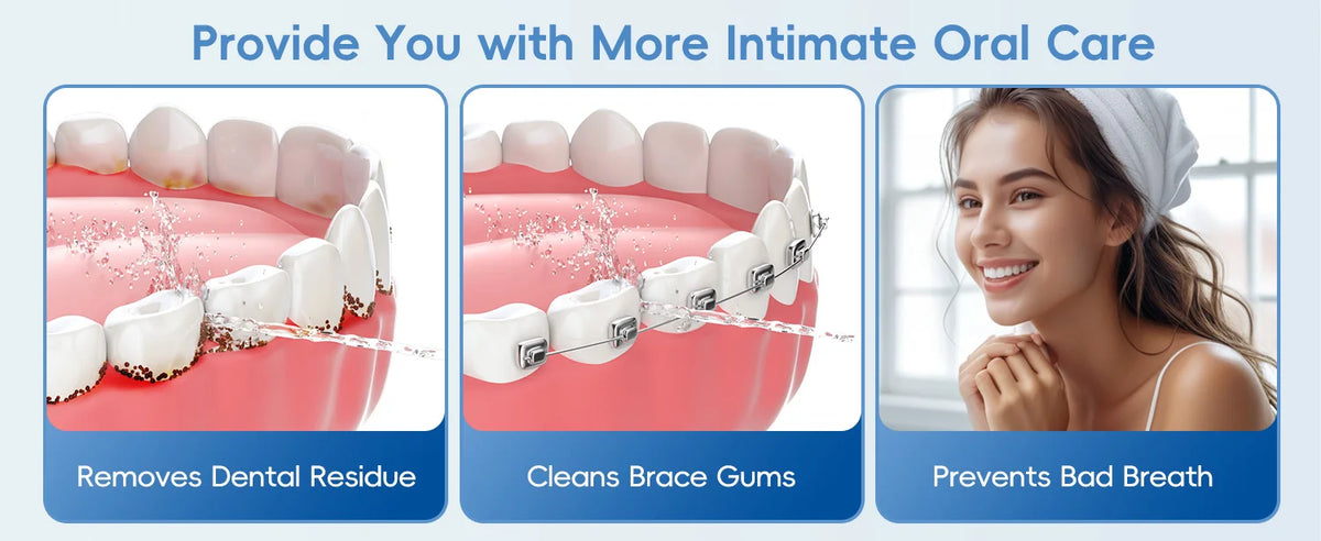 Electric Toothbrush and Water Flosser Oral Care Kit