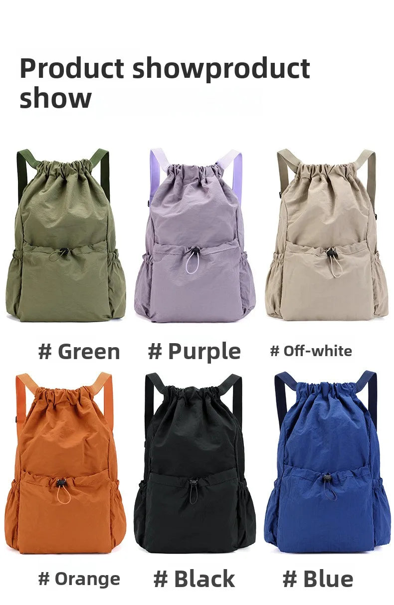 Foldable Lightweight Drawstring Travel Backpack