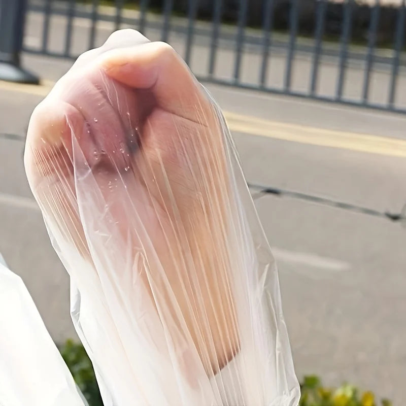 Disposable Waterproof Transparent Bicycle and Motorcycle Rain Cover - 9