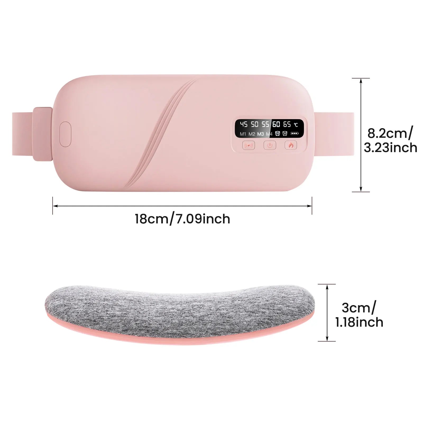 Cordless Menstrual Heating Pad with Vibration Massage - 21