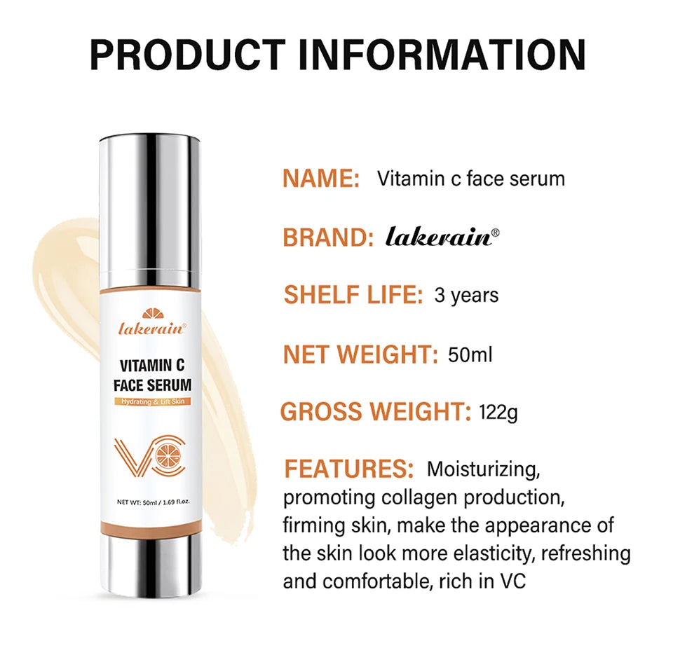 Brightening Vitamin C Facial Serum for Hydration and Firming - 13