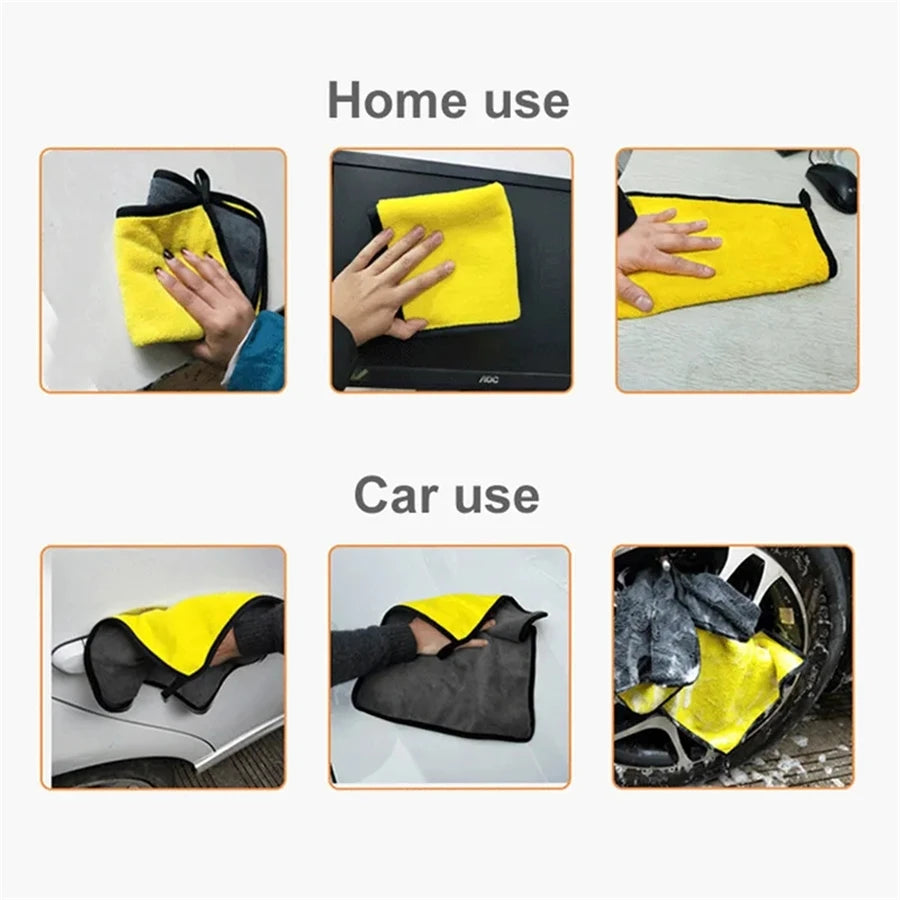 Thick Microfiber Car Cleaning Towel Ultra Soft Detailing Drying Cloth - 5