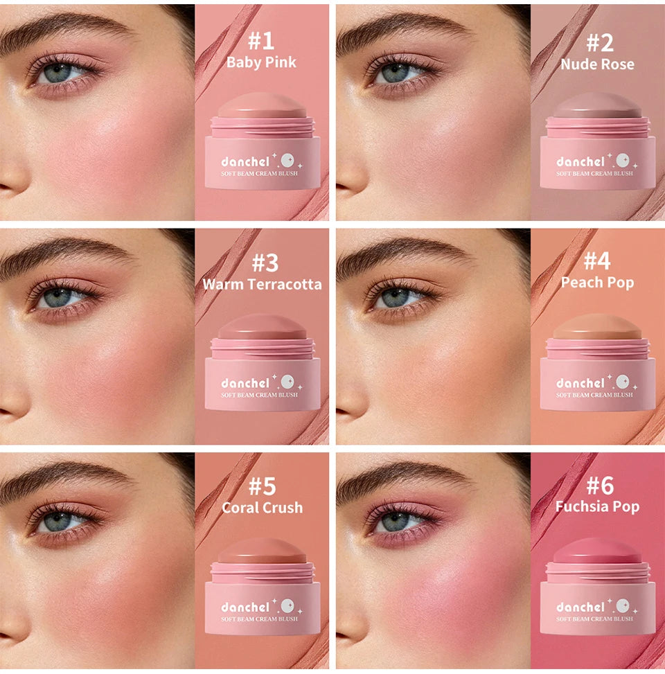 Long-Lasting Multi-Use Soft Cream Blush for Face and Lips - 8