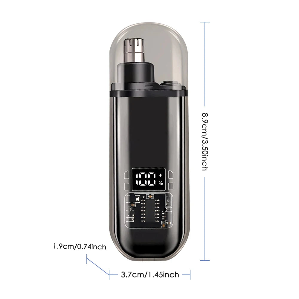 Electric Rechargeable Painless Nose and Ear Hair Trimmer