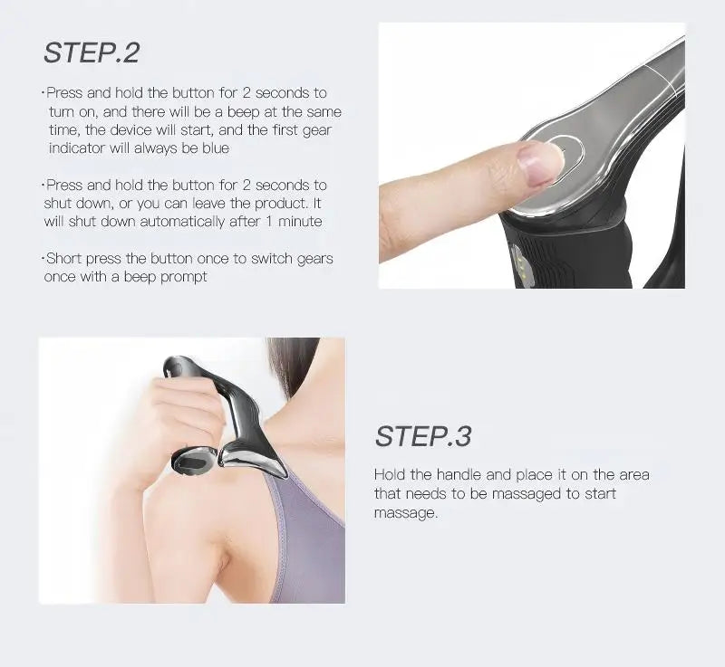 Electric Fascia Muscle Massage Tool for Deep Tissue Relief