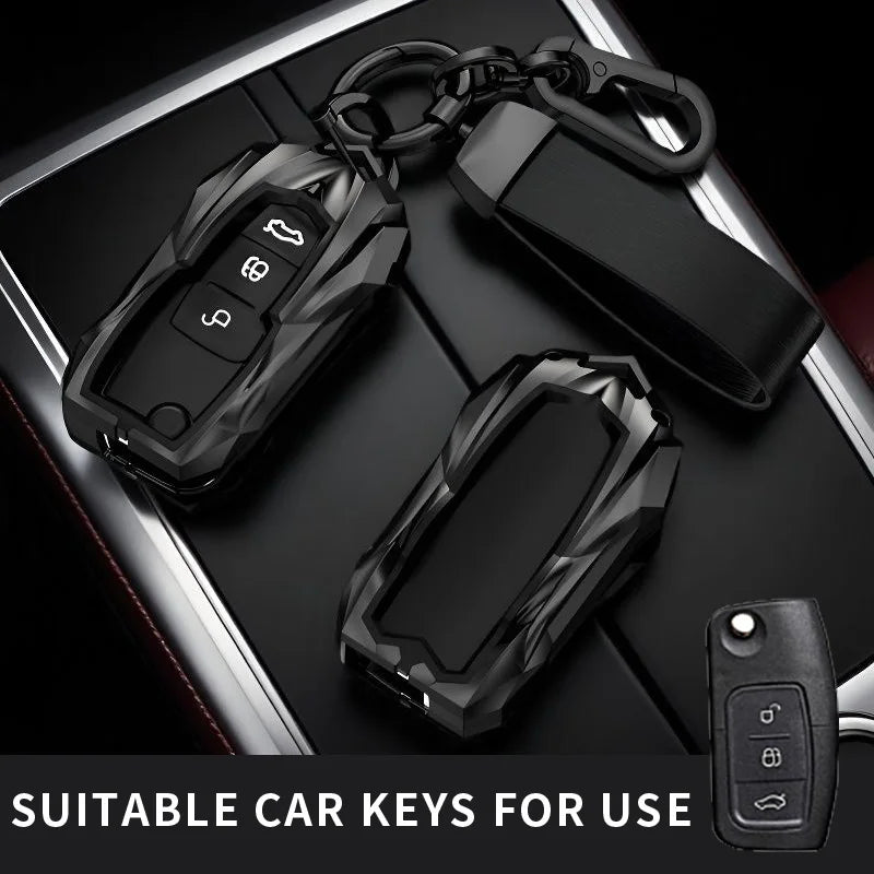 Protective Zinc Alloy Car Key Shell for Ford