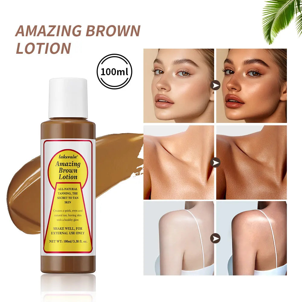Sunless Tanning Body Lotion for Deep Bronze Glow