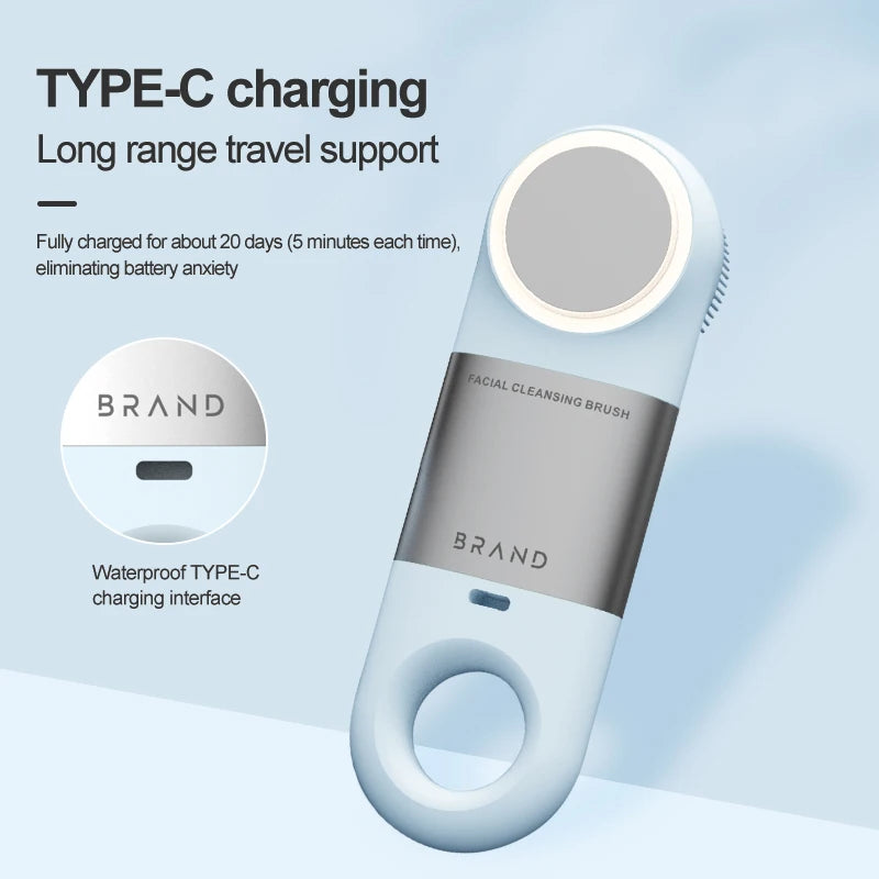 Heated and Cooling Sonic Facial Cleansing Brush - 4