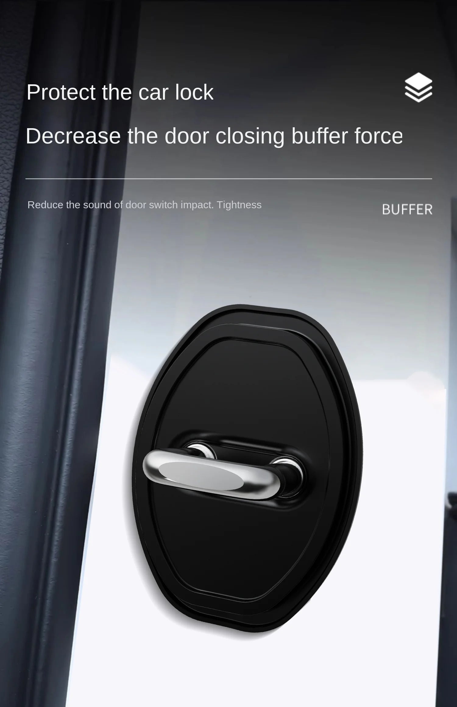 Car Door Lock Shock Absorbing Protective Buffer Gaskets - 8