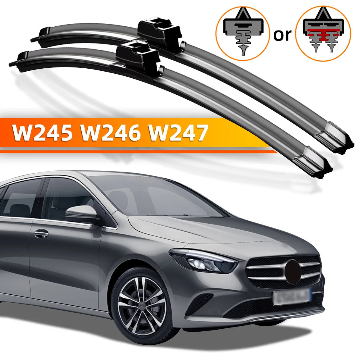 Front Windshield Wiper Blades for Mercedes-Benz B-Class