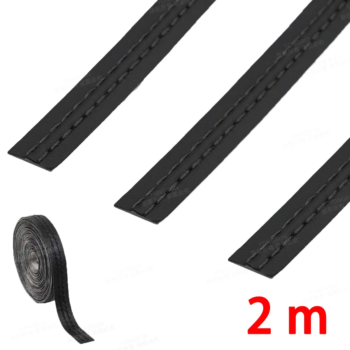 Self-Adhesive Car Interior Leather Decorative Dashboard Trim Strip
