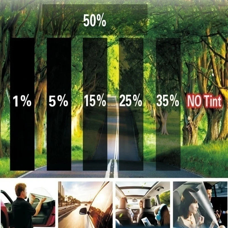 Car Window Tint Film UV Protection Heat Insulation Privacy Sun Shade - 10