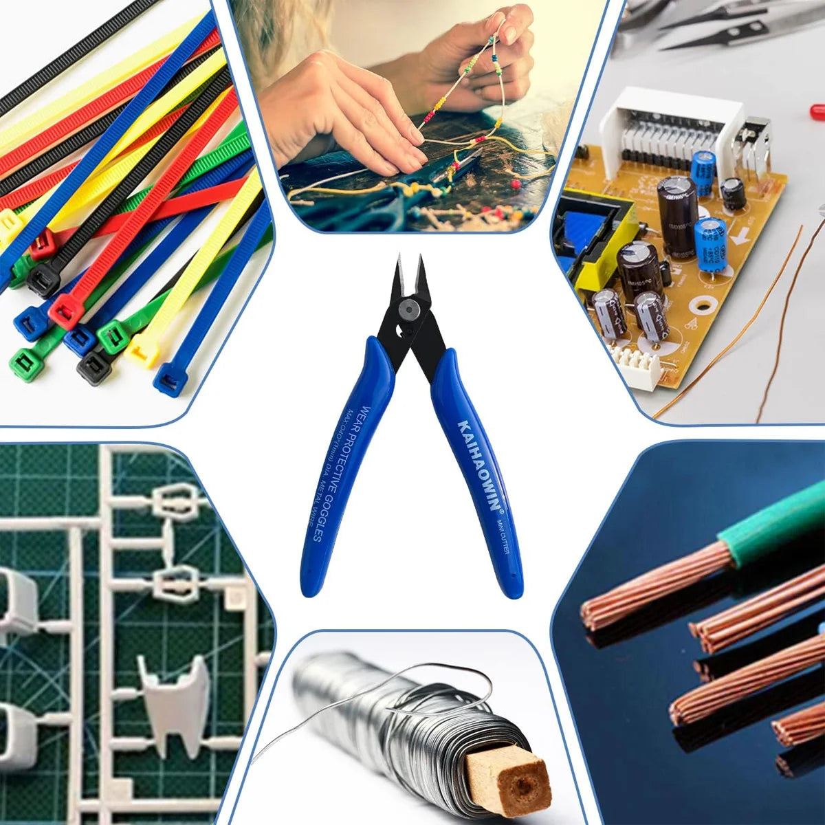 Precision Diagonal Cutting Pliers for Electronics and Crafts - 11