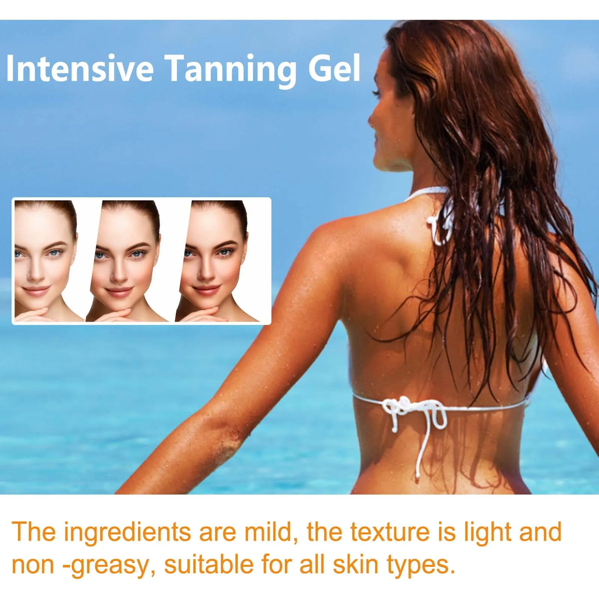 Intensive Tanning Gel for Natural Dark Skin