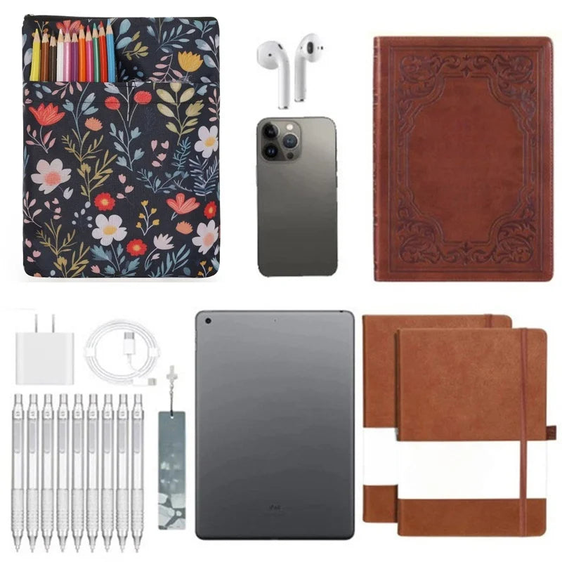 Protective Padded Book Sleeve with Zipper Closure - 8